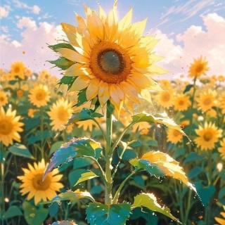 sunflower-field-blue-sky